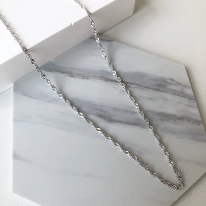 Gold Zircon Minimalist Necklace