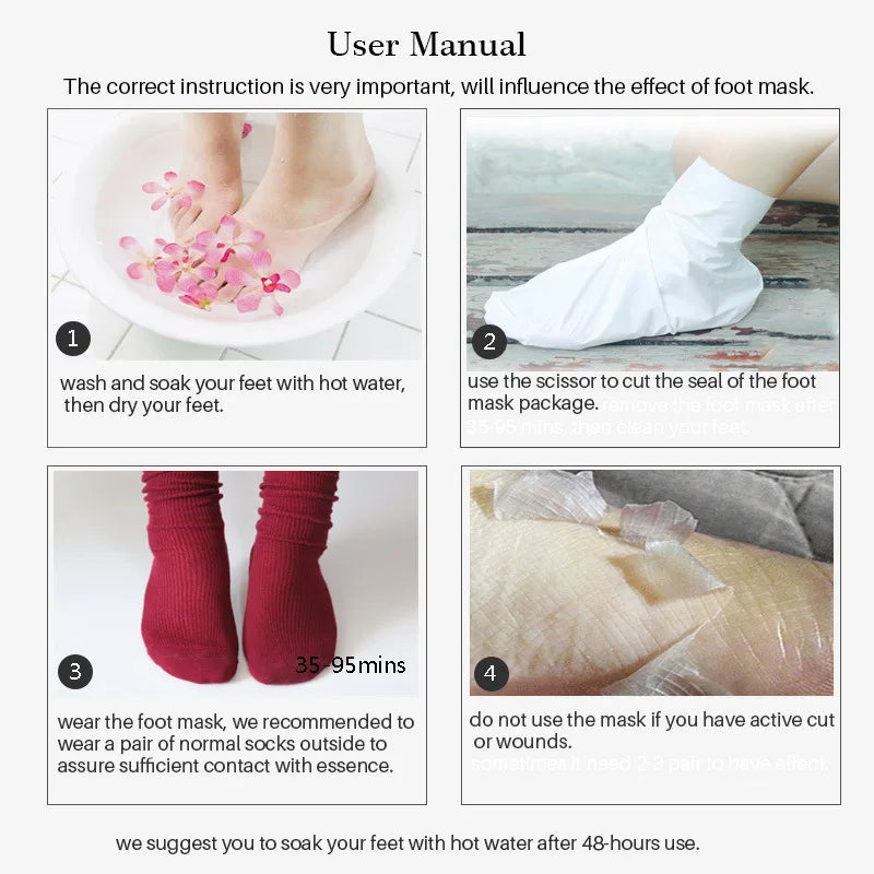 Lavender & VC Foot Peeling Mask  - Remove Foot Patches