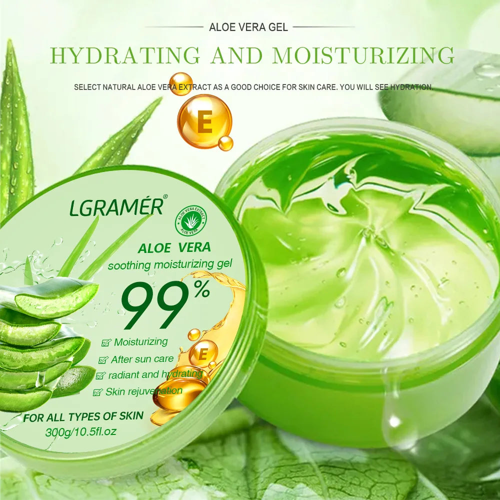 99% Aloe Vera Moisturizing Gel Refreshing Non Sticky Facial