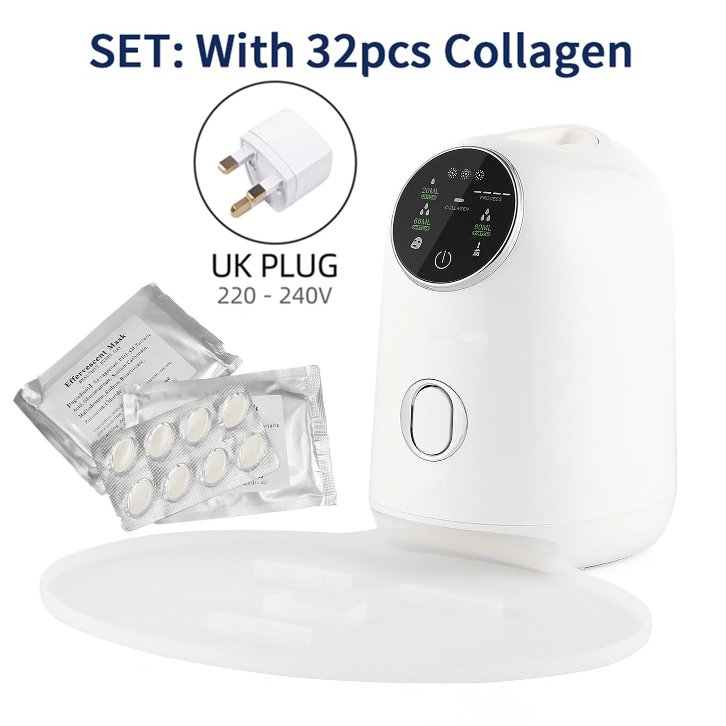 Foreverlily DIY Mask Machine Home Use Mask Making Vegetable Fruit Juice Milk Self-made Facial Mask Automatic Mask Maker SPA Care