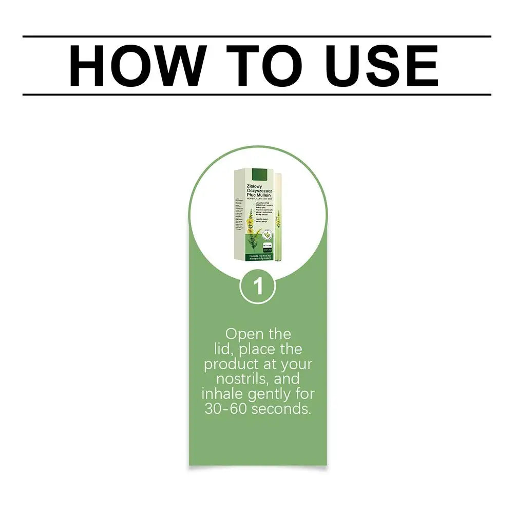 Mullein Lung Cleanse Diffuser Herbal Diffuser Pen For Lung Cleansing Clear Breathing Improvement