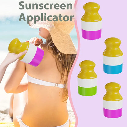 100ml Refillable Sunscreen Roller Ball Applicator Portable Travel Dispenser Bottle Sunscreen Lotion Applicator Roller Ball Spong