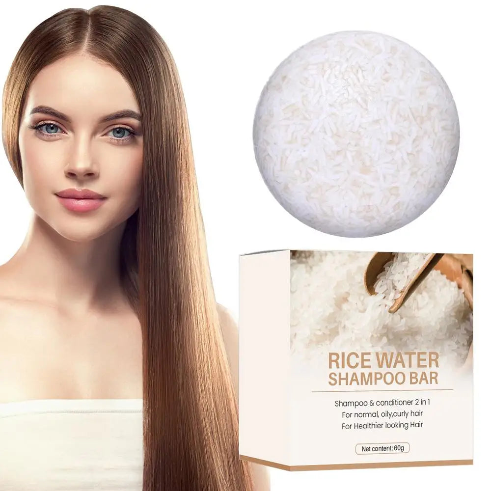 Rice Shampoo Bar Natural Organic Rice Soap for Hair Growth