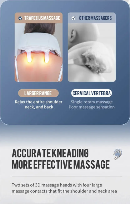 Neck Massager Back Shoulder Massager for Muscle Relax Multifunctional Neck And Shoulder Relaxing Massage Shawl  Massaging body