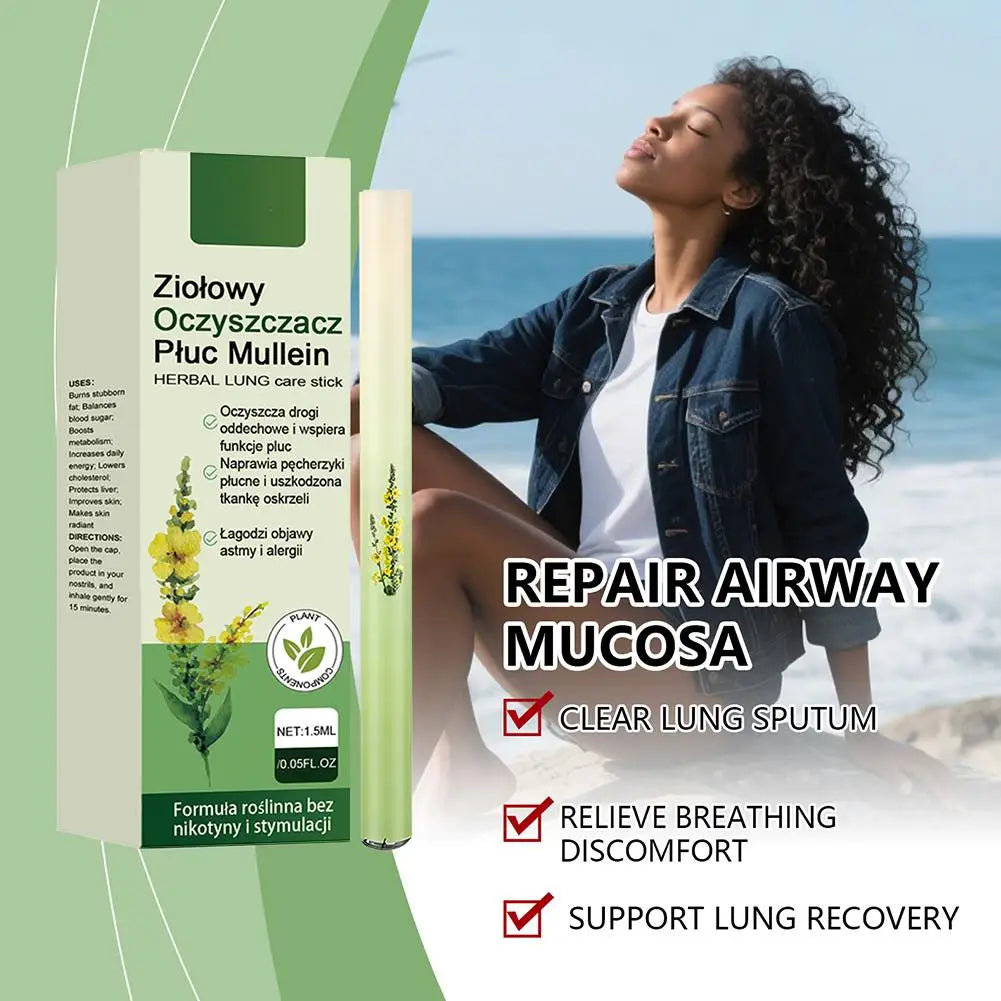 Mullein Lung Cleanse Diffuser Herbal Diffuser Pen For Lung Cleansing Clear Breathing Improvement