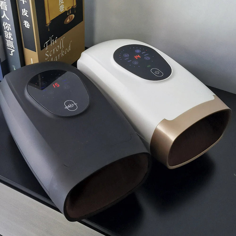 Portable Electric Hand Massager Relaxerly Kneading Wrist Finger Joint Palm With Heat Airbag Wrap Press To Relieve Hand Fatigue