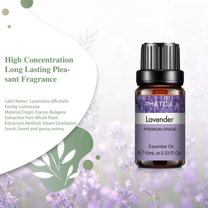 PHATOIL Natural Plant Essential Oil 10ml Eucalyptus Lavender