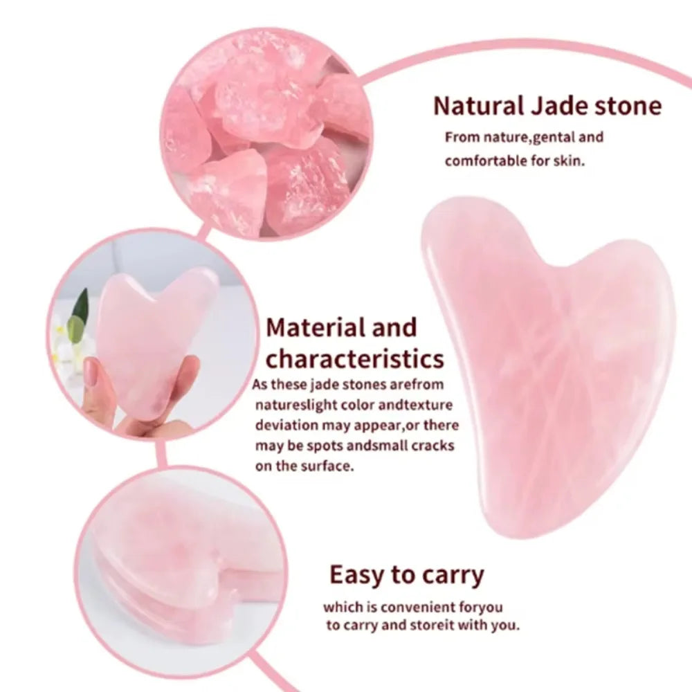 Natural Gua Sha Facial Tool for Face Eye Puffiness