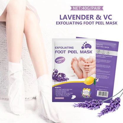 Lavender & VC Foot Peeling Mask  - Remove Foot Patches