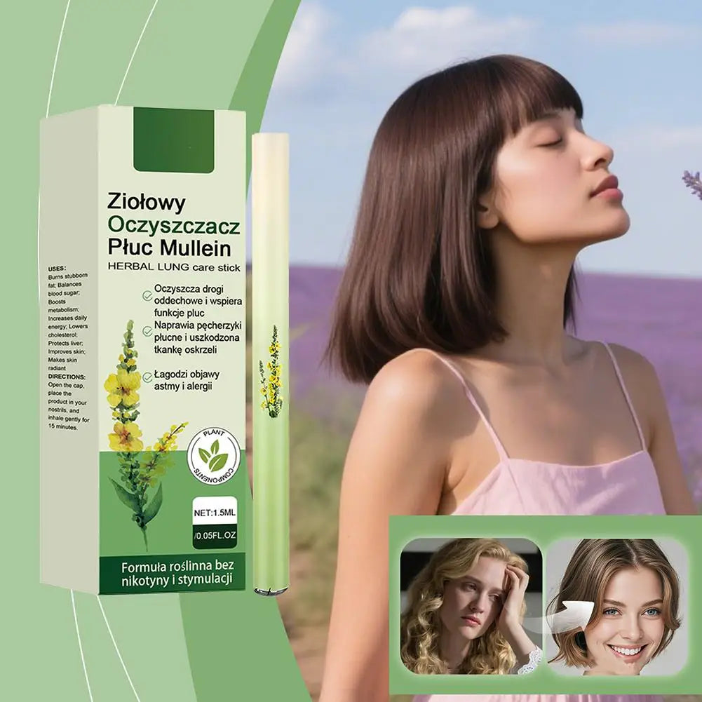 Mullein Lung Cleanse Diffuser Herbal Diffuser Pen For Lung Cleansing Clear Breathing Improvement