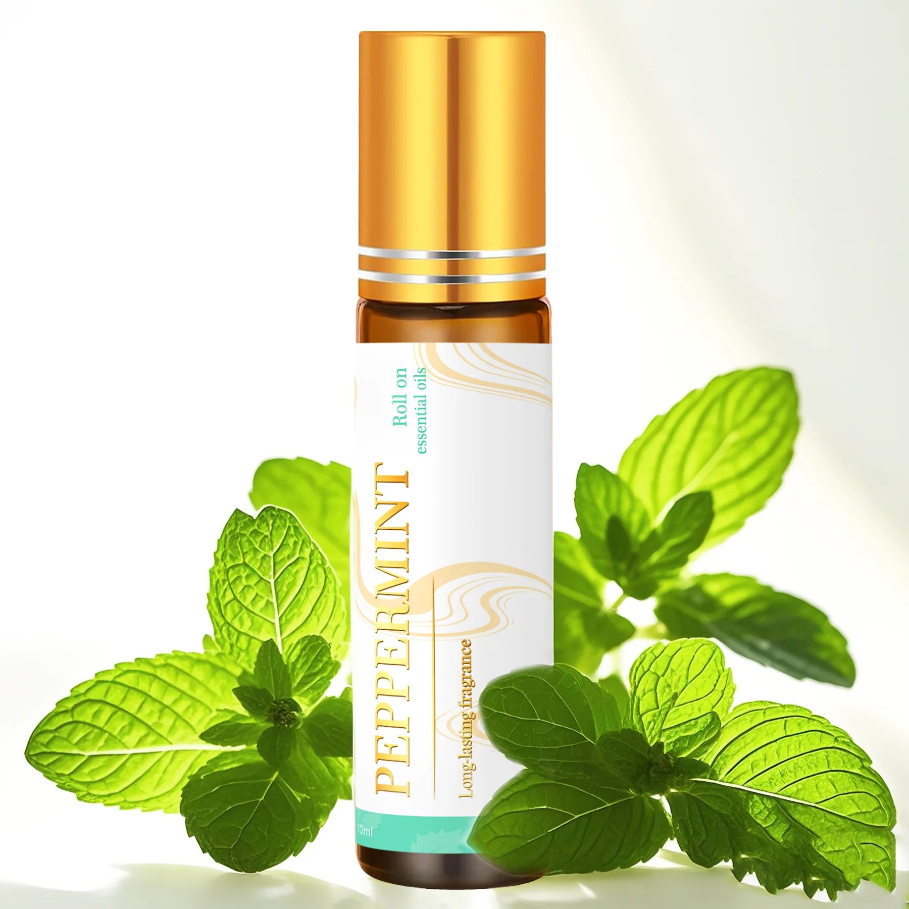 2PC/1PC 10ml Peppermint Essential Oil Roller