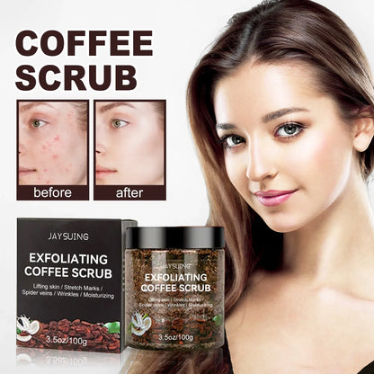 Coffee Scrub for Face Body Exfoliating Brightening Cleaning Dark Spots