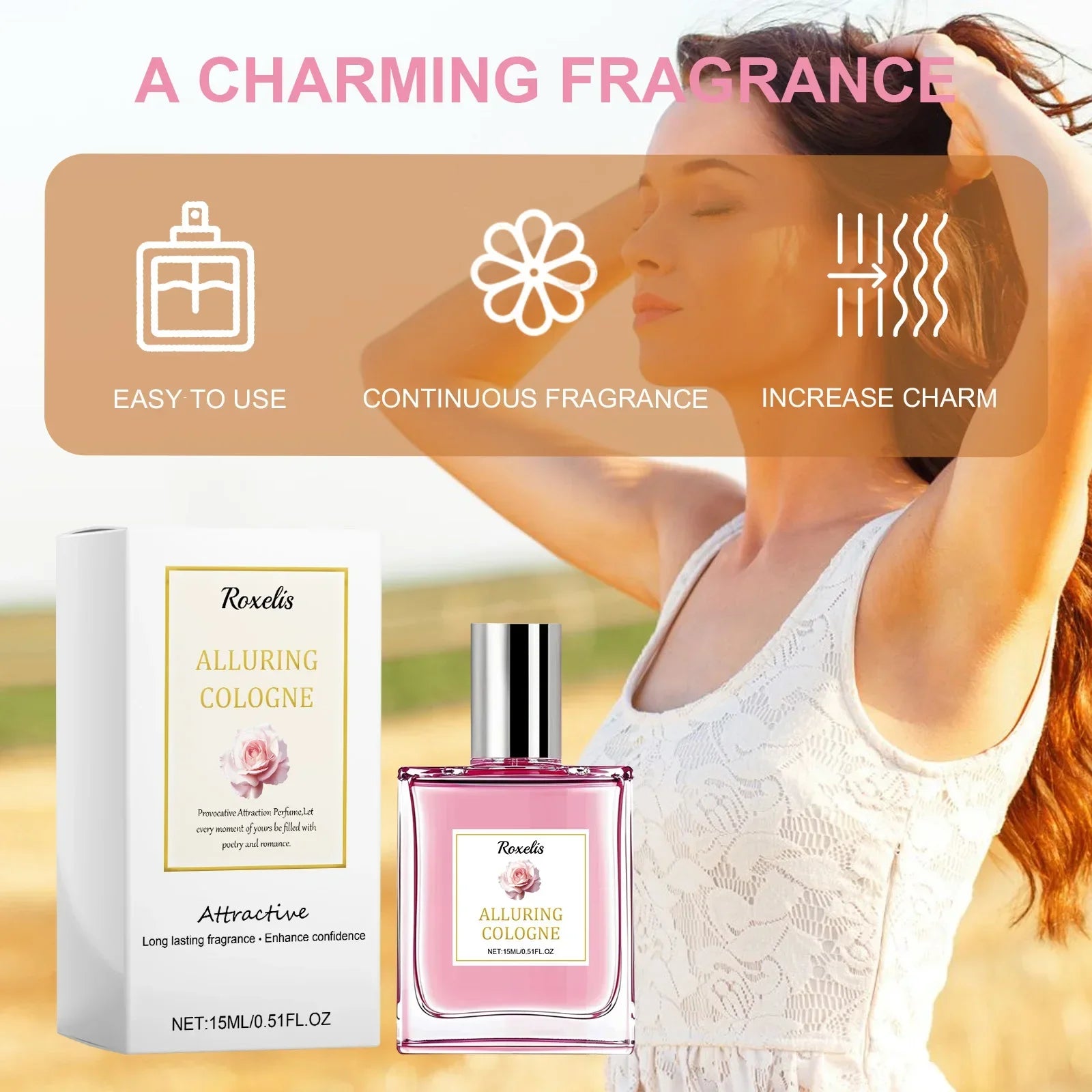 Rose Perfume Long Lasting Fragrance Floral Plant Scented Body Mist