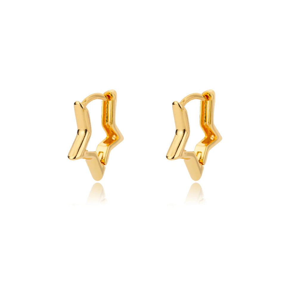 Luxury Star Hoop Earrings