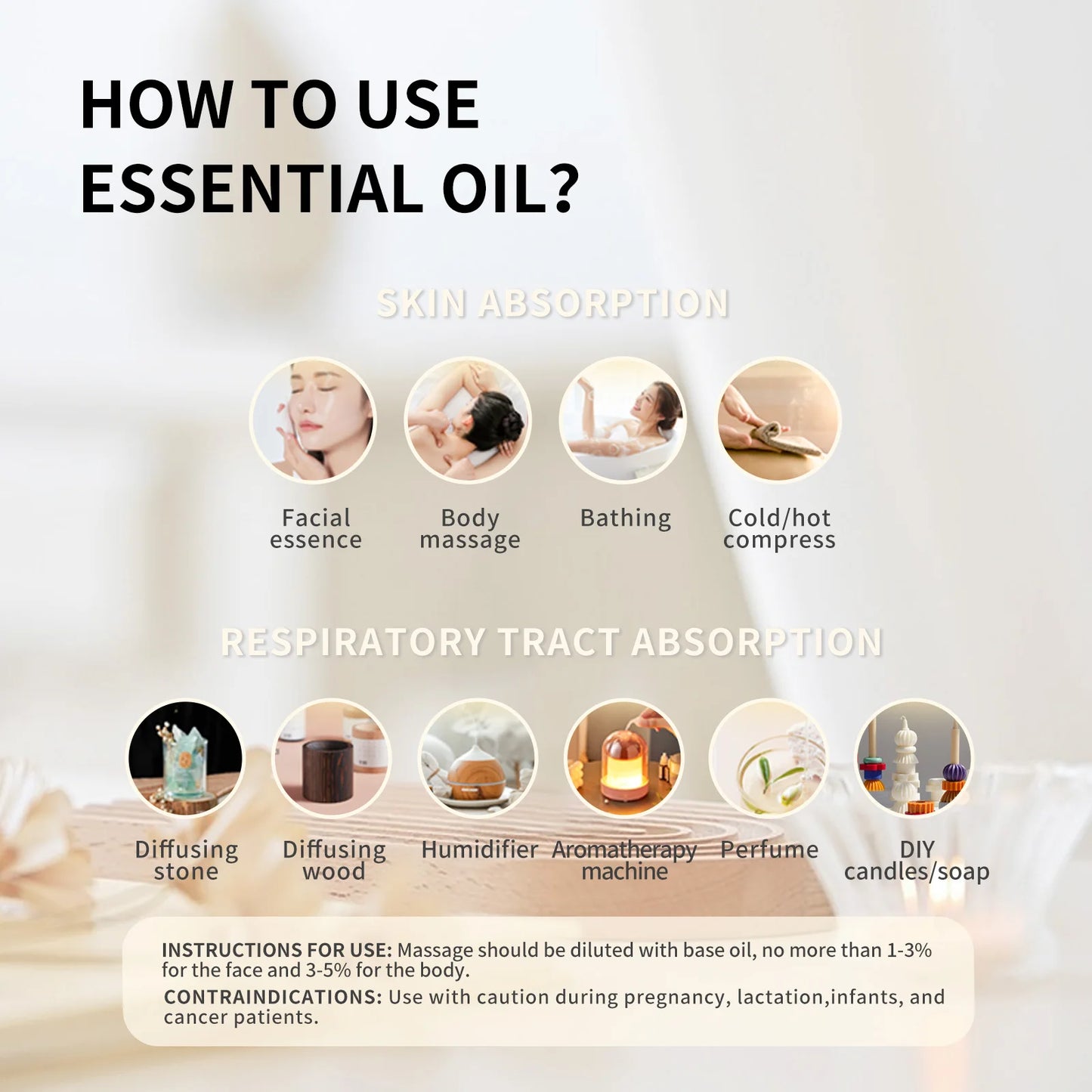 Peppermint Essential Oil Roller 2PC/1PC 10ml