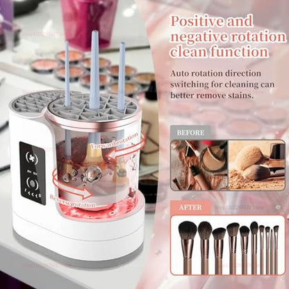 A Ladies' Exclusive Electric Makeup Brush Cleaner A Cleaning Tool For Makeup Brushes And Foundation Valentine's Day Gift