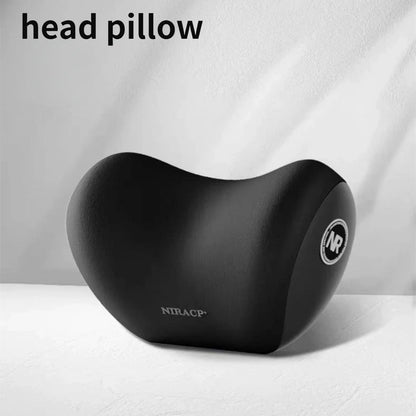 Memory Foam Car Neck &amp; Lumbar Support Pillow – 2‑in‑1 Comfort