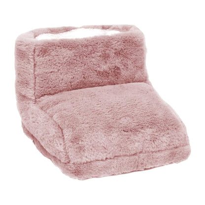 Electric Foot Warmer Feet Heating Slippers USB Charging Fleece Warm Foot Cover Wearable Shoes Heating Pad For Home Office Unisex