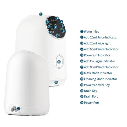 Foreverlily DIY Mask Machine Home Use Mask Making Vegetable Fruit Juice Milk Self-made Facial Mask Automatic Mask Maker SPA Care