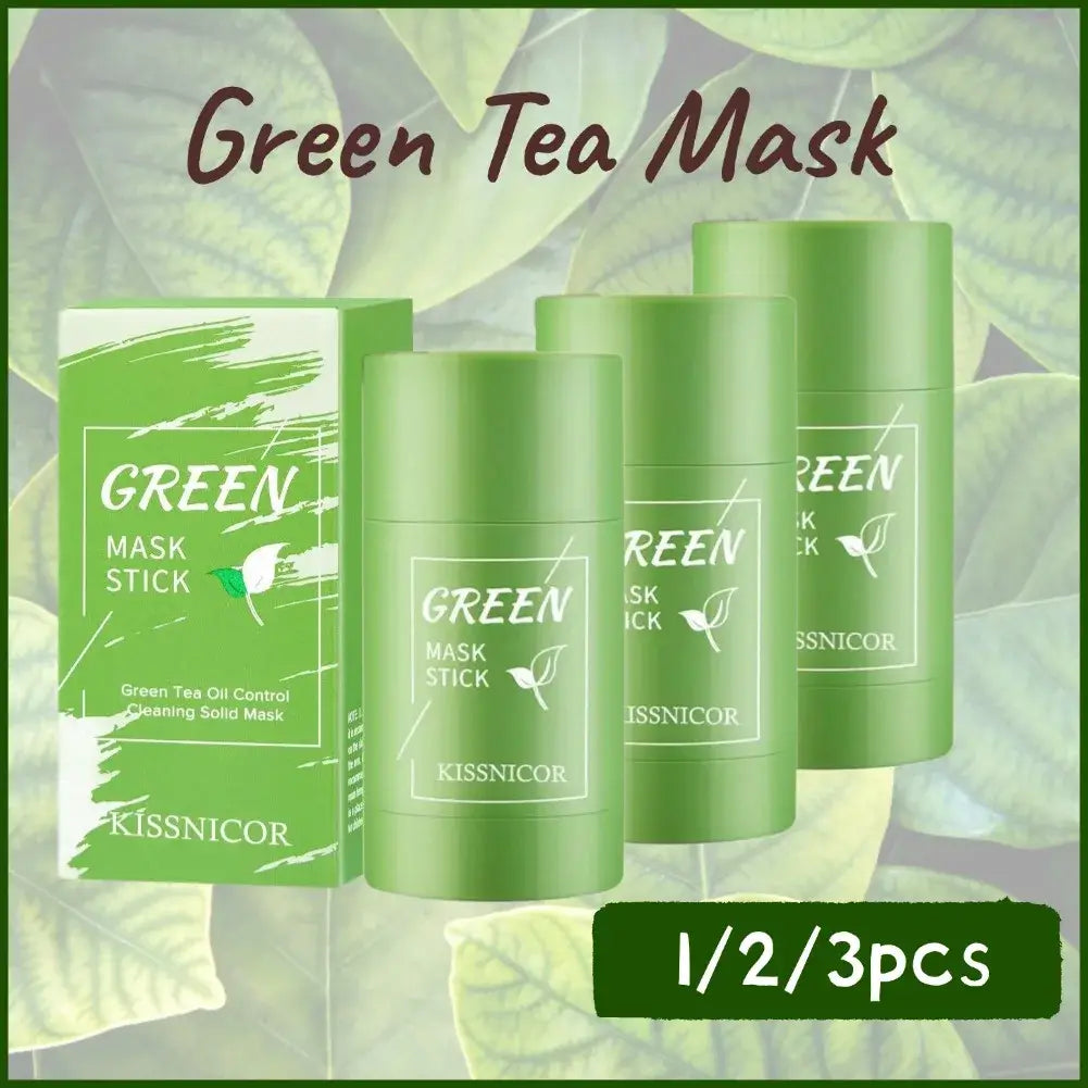 Green Tea Face Cleansing Mask Stick Shrink pores