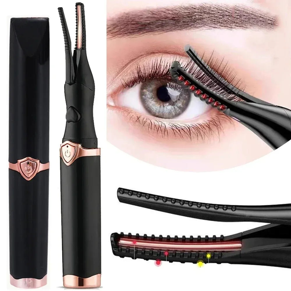 Electric Heated Eyelash Curler Portable Eyelash Curling Device