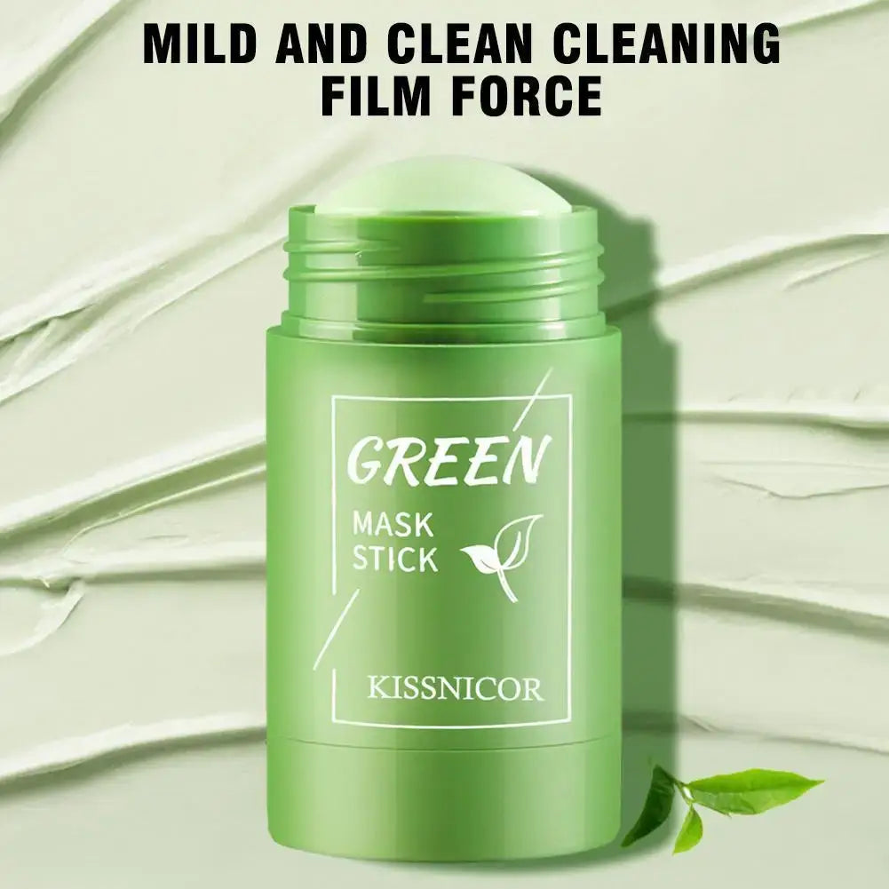 Green Tea Face Cleansing Mask Stick Shrink pores