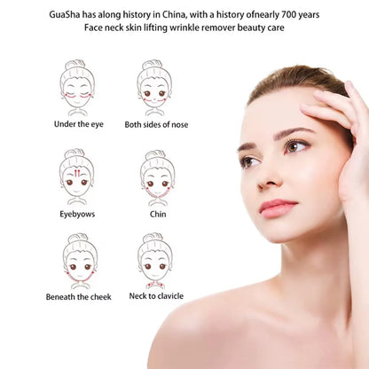 Natural Gua Sha Facial Tool for Face Eye Puffiness