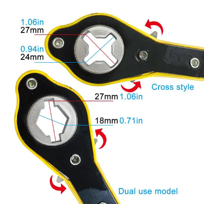Labor-Saving Jack Ratchet Wrench – Cross-Style Tire &amp; Jack Tool