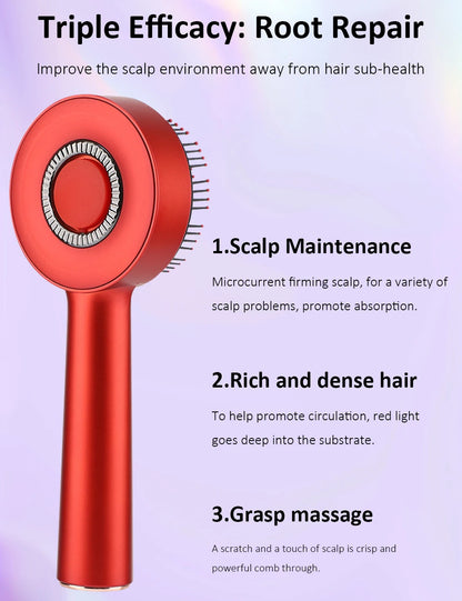 Electric Head Massage Comb Head Vibration Massager Portable Hair Follicle Comb Scalp Oil Liquid Applicator Hair Growth Anti Loss