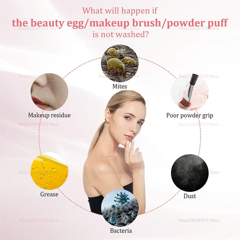 A Ladies' Exclusive Electric Makeup Brush Cleaner A Cleaning Tool For Makeup Brushes And Foundation Valentine's Day Gift