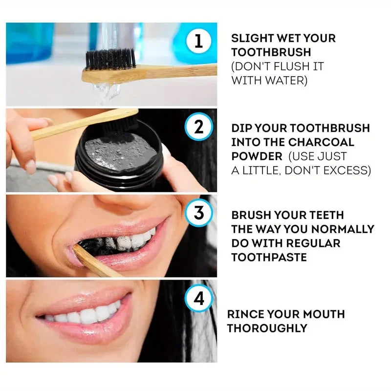 Bamboo Charcoal Tooth Whitening Powder - Natural Whitening