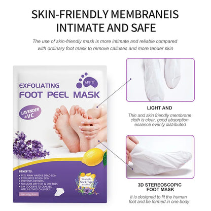 Lavender & VC Foot Peeling Mask  - Remove Foot Patches