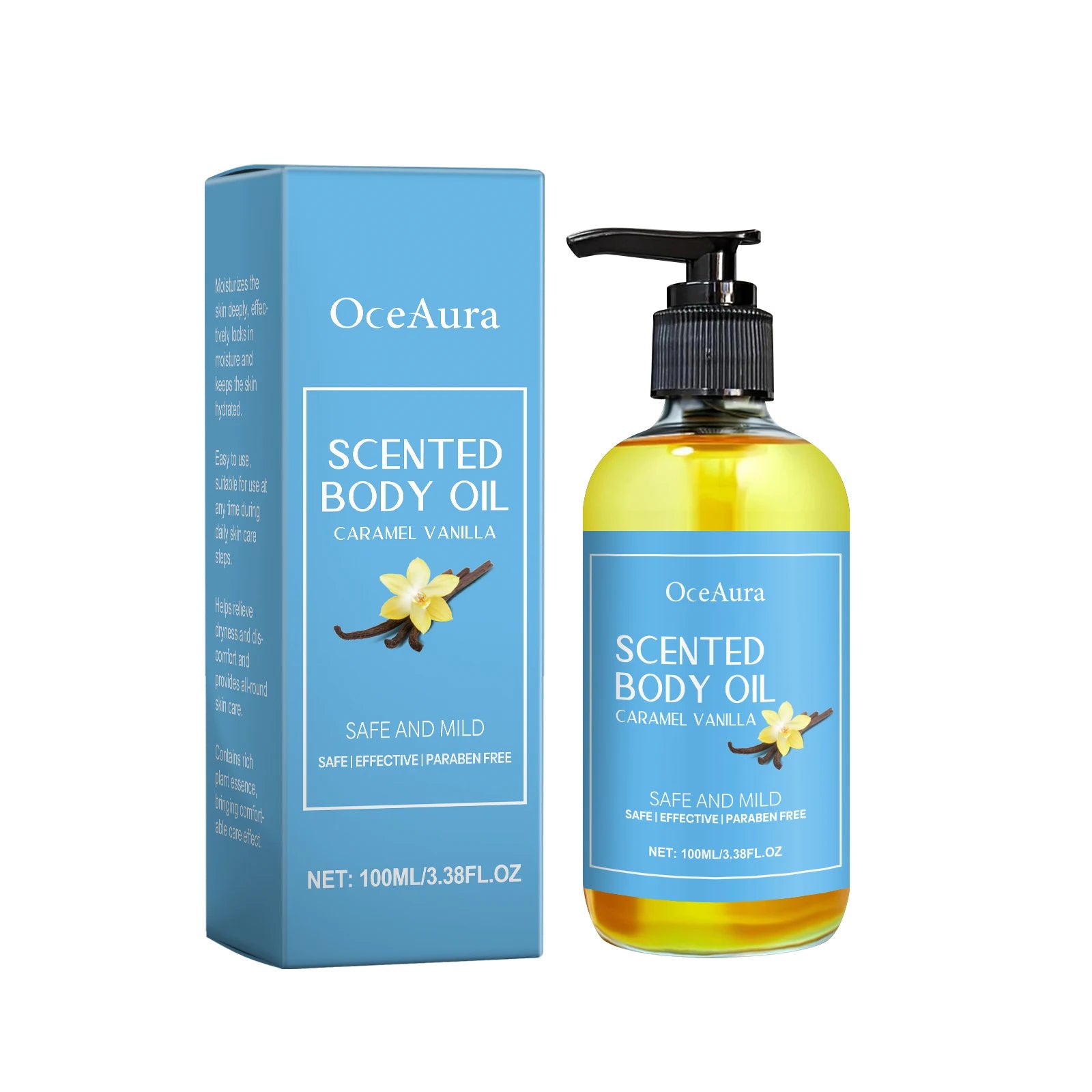 Vanilla Body Massage Oil Improve Moisturizing Relieve Stress
