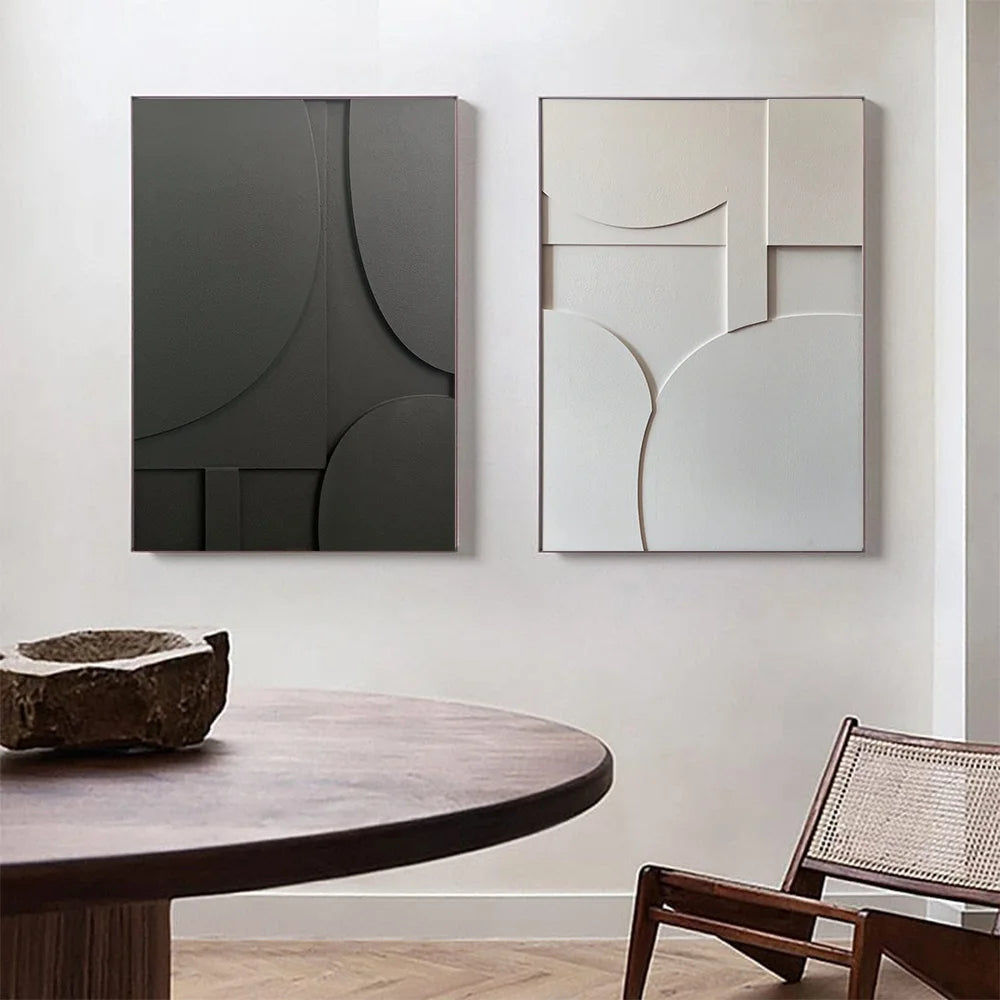 Nordic 3D Geometric Canvas Art