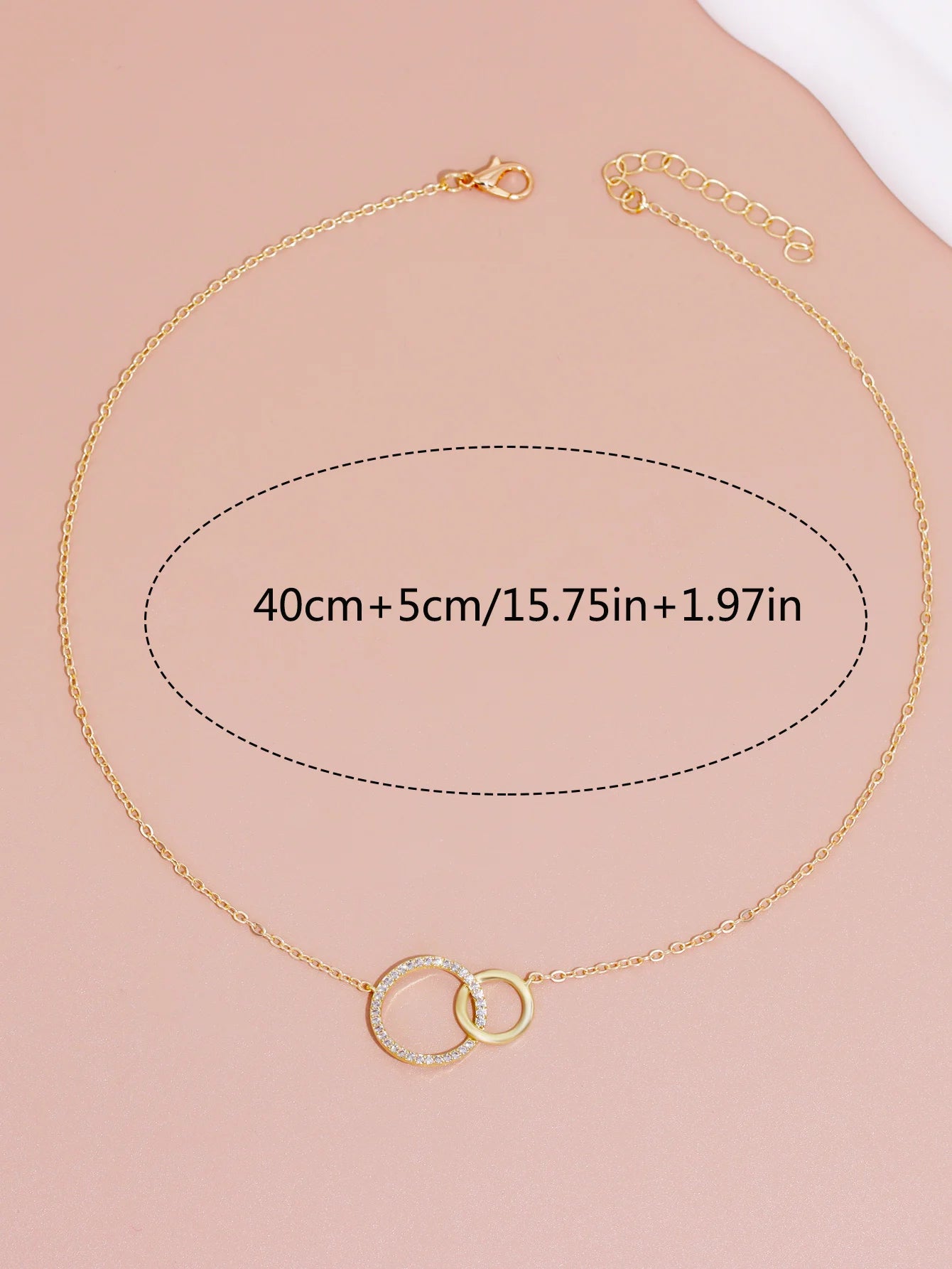 Minimalist Double Circle Necklace